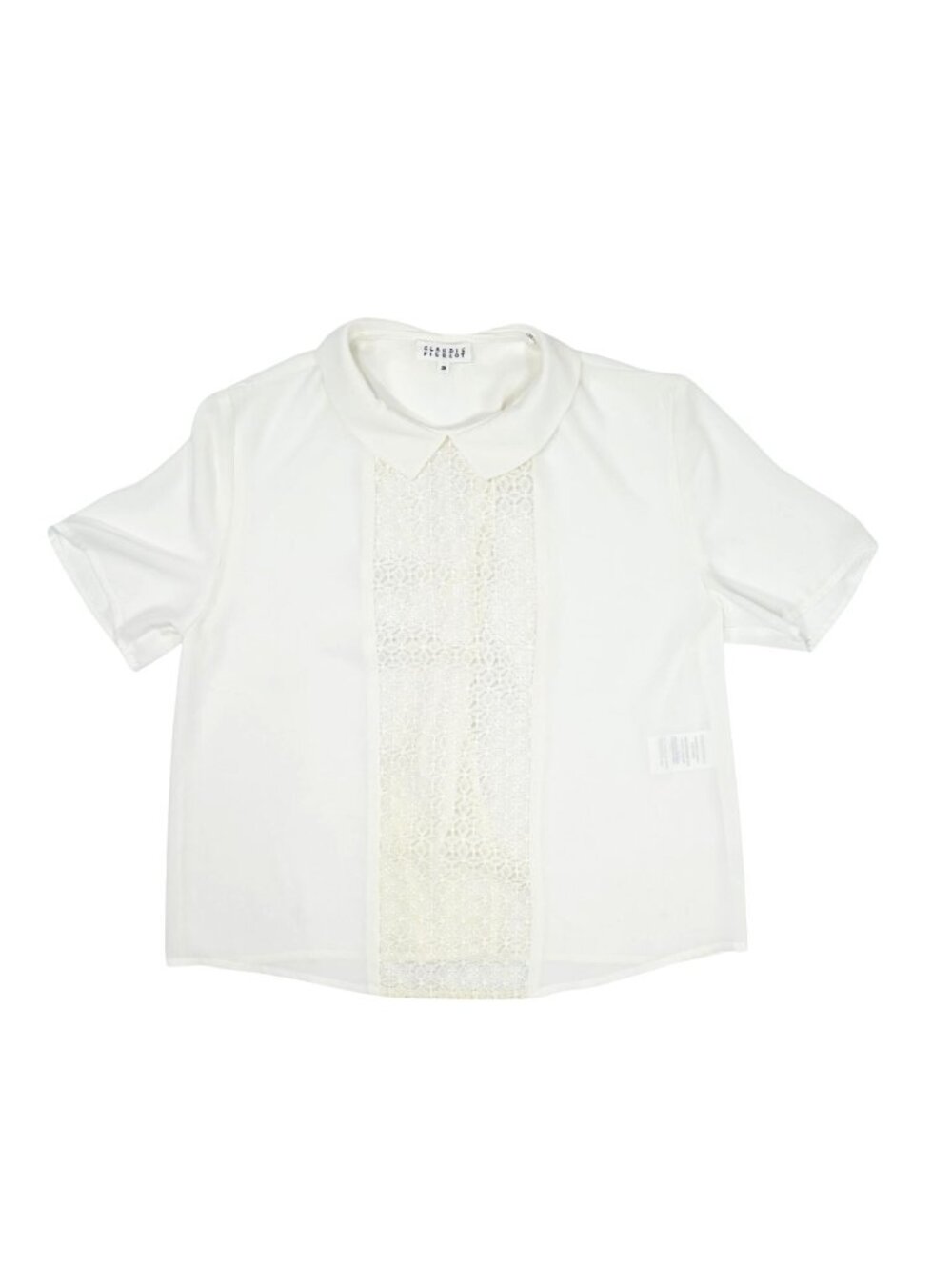 Claudie Pierlot Lace Front Shirt in White